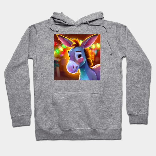 Cute Mule Drawing Hoodie by Play Zoo